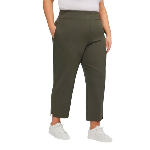 Kirkland Signature Ladies Ankle Pants Stretch Pull On Green XXL NWT - Picture 6 of 7